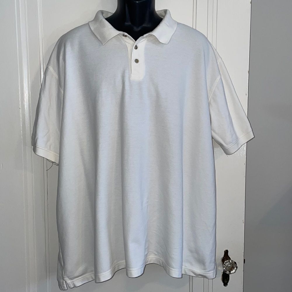 ‎Sonoma white cotton short sleeve polo shirt